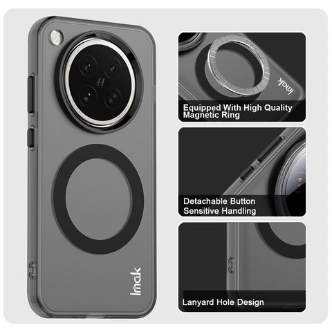 IMAK For Oppo Find X8s 5G Magnetic Case Candy Color Anti Drop TPU + PET Back Cover