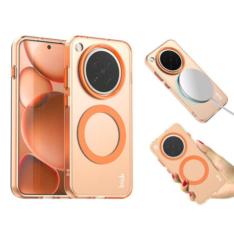 IMAK For Oppo Find X8s 5G Magnetic Case Candy Color Anti Drop TPU + PET Back Cover