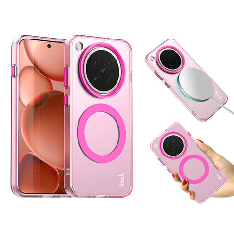 IMAK For Oppo Find X8s 5G Magnetic Case Candy Color Anti Drop TPU + PET Back Cover