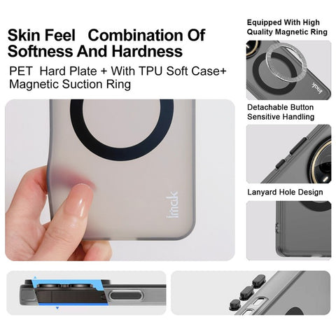 IMAK For Oppo K13 5G / K12s Magnetic Case PC + TPU Protective Phone Back Cover