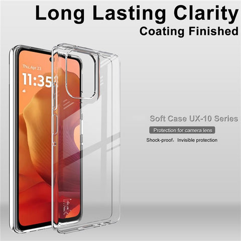 IMAK UX-10 Series For Motorola Moto G Power (2025) Clear Phone Case Soft TPU Mobile Back Cover