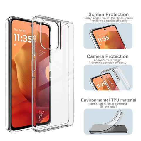 IMAK UX-10 Series For Motorola Moto G Power (2025) Clear Phone Case Soft TPU Mobile Back Cover