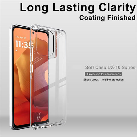 IMAK UX-10 Series For Motorola Edge 50 5G / 50 Pro 5G Clear Phone Case Soft TPU Mobile Back Cover