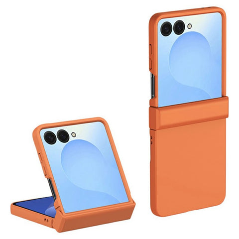 For Samsung Galaxy Z Flip7 5G Case Hinge Protection Skin-Touch PC Phone Cover