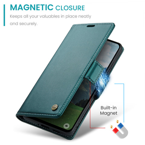 CASEME For OnePlus 12 5G Case  023 Series RFID Blocking Leather Wallet Stand Phone Cover