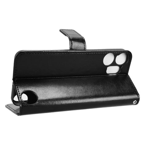 For Nothing CMF Phone 2 Pro PU Leather Case with Strap Crazy Horse Texture Phone Wallet Cover