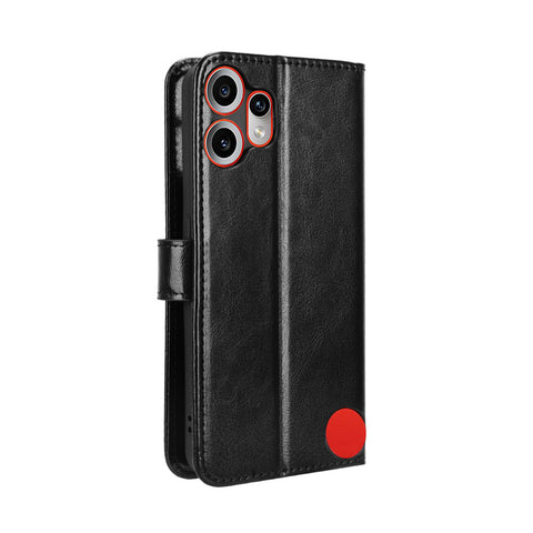 For Nothing CMF Phone 2 Pro PU Leather Case with Strap Crazy Horse Texture Phone Wallet Cover