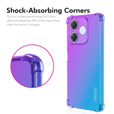 ENKAY For Oppo A5 Pro 4G (Global) / Oppo A5 Pro 5G (Global) TPU Case  Thickened Four Corner Drop-proof Phone Back Cover