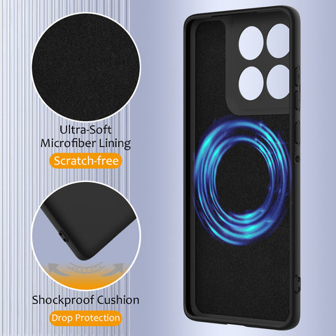 For Motorola Edge 60s 5G / Motorola Edge 60 Fusion 5G / Motorola Edge 60 5G Magnetic Case Anti-Drop Liquid Silicone Phone Cover