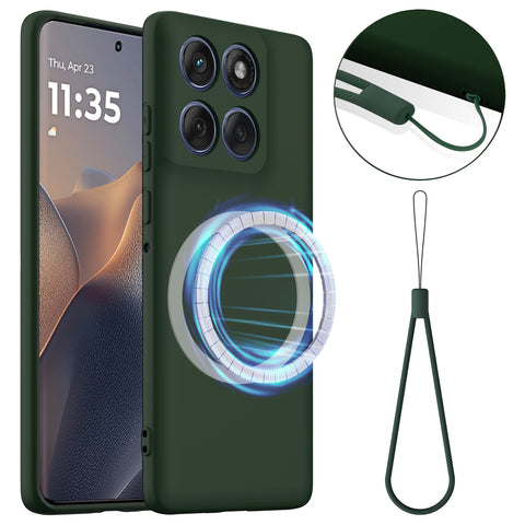 For Motorola Edge 60s 5G / Motorola Edge 60 Fusion 5G / Motorola Edge 60 5G Magnetic Case Anti-Drop Liquid Silicone Phone Cover