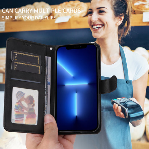 For iPhone Air Case Wallet PU Leather Folio Flip Phone Cover