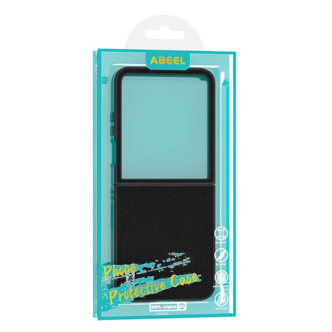 ABEEL For Motorola Razr 70 Ultra / 60 Ultra 5G / Razr Ultra 2026 5G / 2025 5G Case Anti-Scratch Genuine Cow Leather Back Phone Cover