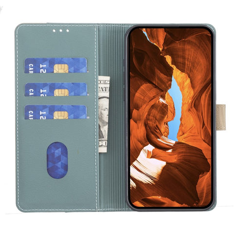 BINFEN COLOR BF33 For Motorola Edge 60 Pro 5G Leather Case Splicing Color RFID Blocking Wallet Stand Phone Cover