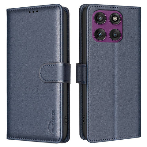 BINFEN COLOR BF32 For Motorola Edge 60 Pro 5G Leather Case Wallet RFID Blocking Phone Cover