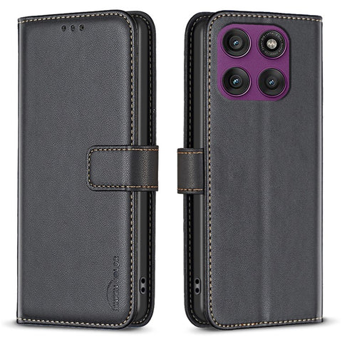 BINFEN COLOR BF17 For Motorola Edge 60 Pro 5G Case Wallet Folio Flip Leather Cover