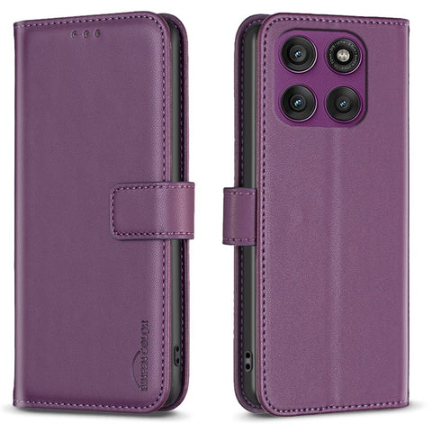 BINFEN COLOR BF17 For Motorola Edge 60 Pro 5G Case Wallet Folio Flip Leather Cover