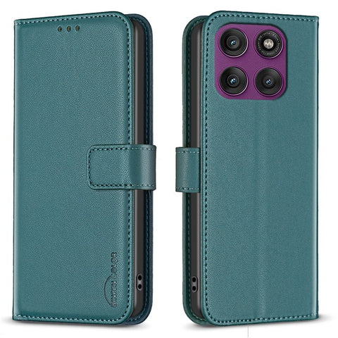 BINFEN COLOR BF17 For Motorola Edge 60 Pro 5G Case Wallet Folio Flip Leather Cover