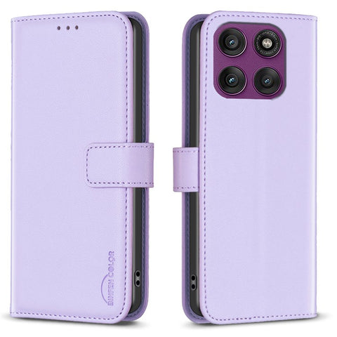 BINFEN COLOR BF17 For Motorola Edge 60 Pro 5G Case Wallet Folio Flip Leather Cover