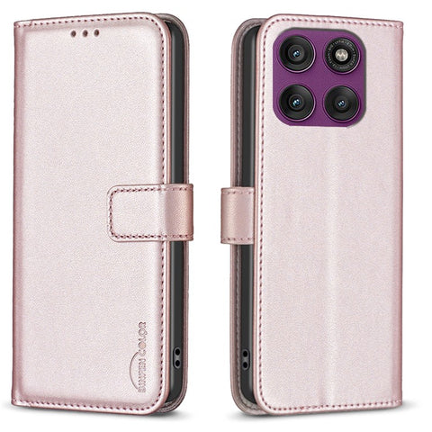 BINFEN COLOR BF17 For Motorola Edge 60 Pro 5G Case Wallet Folio Flip Leather Cover