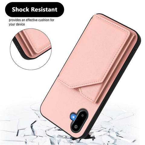 For Samsung Galaxy M06 5G / Galaxy F06 5G Case Card Holder Kickstand Skin-Touch Phone Cover with Wrist Strap