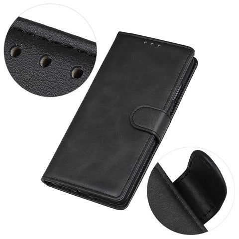 For iPhone Air Case Cowhide Texture Leather Wallet Stand Phone Cover