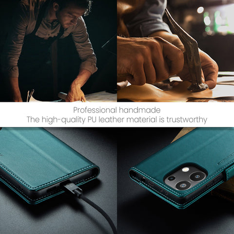 CASEME For Xiaomi Redmi Note 13 4G Case  023 Series RFID Blocking Leather Wallet Stand Phone Cover
