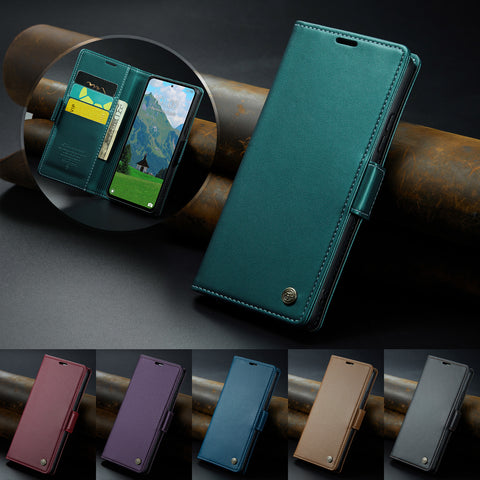 CASEME For Xiaomi Redmi Note 13 4G Case  023 Series RFID Blocking Leather Wallet Stand Phone Cover