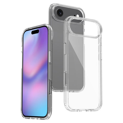 For iPhone Air Clear Case TPU + Acrylic Shockproof Phone Back Cover