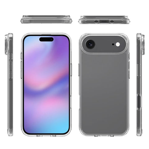For iPhone Air Clear Case TPU + Acrylic Shockproof Phone Back Cover