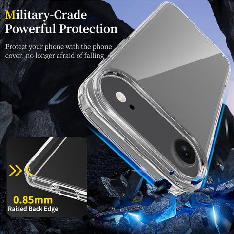 For iPhone Air Clear Case TPU + Acrylic Shockproof Phone Back Cover