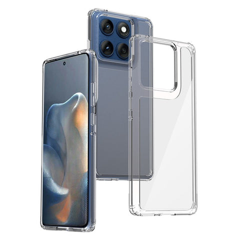 Clear Case For Motorola Edge 60 Fusion 5G  /  60s 5G  /  60 5G TPU + Acrylic Shockproof Phone Back Cover