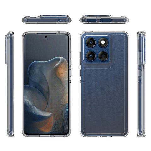 Clear Case For Motorola Edge 60 Fusion 5G  /  60s 5G  /  60 5G TPU + Acrylic Shockproof Phone Back Cover