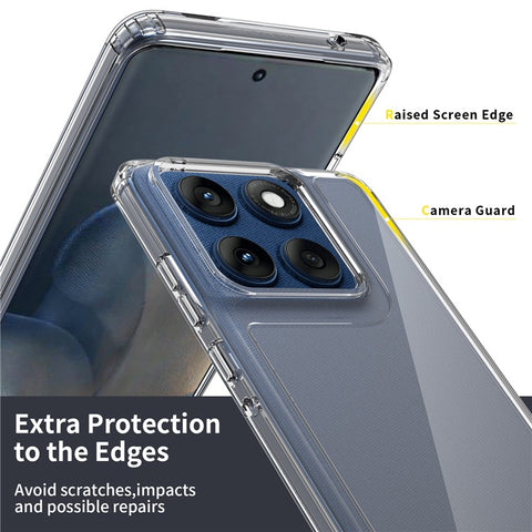 Clear Case For Motorola Edge 60 Fusion 5G  /  60s 5G  /  60 5G TPU + Acrylic Shockproof Phone Back Cover