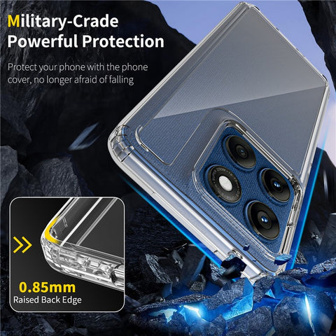 Clear Case For Motorola Edge 60 Fusion 5G  /  60s 5G  /  60 5G TPU + Acrylic Shockproof Phone Back Cover