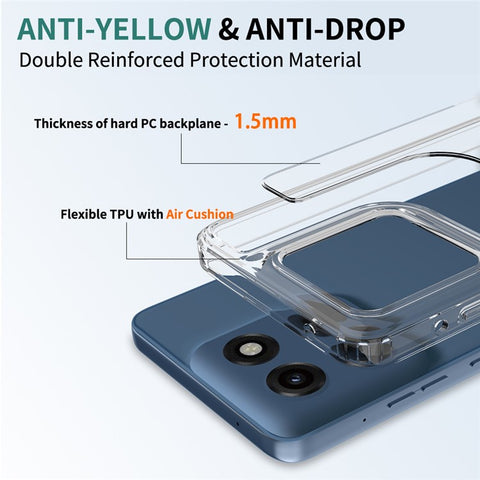 For Motorola Moto G Stylus 5G (2025)  /  Edge 60 Stylus 5G Clear Case TPU + Acrylic Shockproof Phone Back Cover