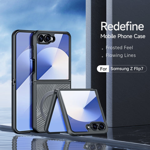 DUX DUCIS For Samsung Galaxy Z Flip7 5G Case  Aimo Series Magnetic Case PC+TPU Slim Cover (REACH Certification)