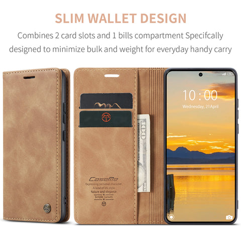 For Xiaomi Redmi K70E 5G / Xiaomi Poco X6 Pro 5G Wallet Case CASEME 013 Series PU Leather Phone Cover Stand