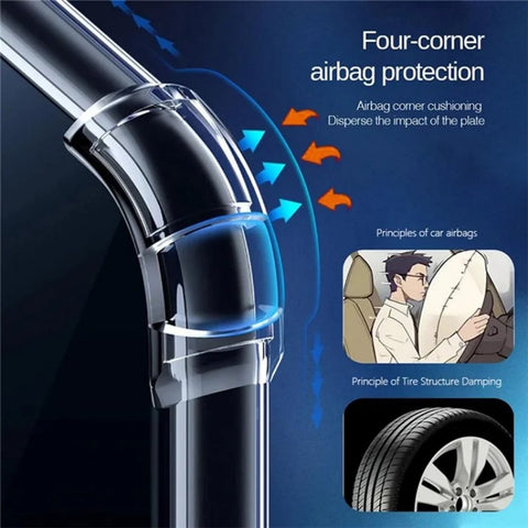 For Samsung Galaxy S23 Ultra TPU Case WANLONFENG WL3 Series 1.5mm Phone Cover with 2Pcs Tempered Glass Films