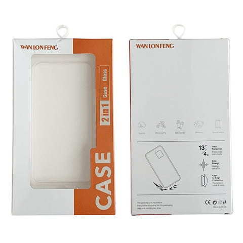For Samsung Galaxy S23 Ultra TPU Case WANLONFENG WL3 Series 1.5mm Phone Cover with 2Pcs Tempered Glass Films