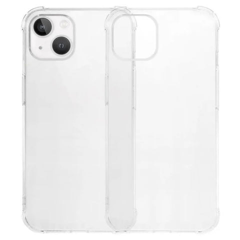 WANLONFENG For iPhone 14 Plus TPU Case  WL3 Series 1.5mm Phone Cover (Big Lens Hole) with Tempered Glass