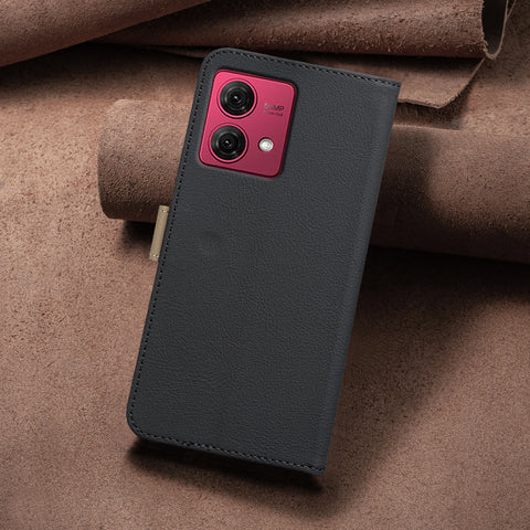BINFEN COLOR For Motorola Moto G84 5G Leather Case  BF36 Floral Pattern Phone Cover RFID Blocking Wallet Stand