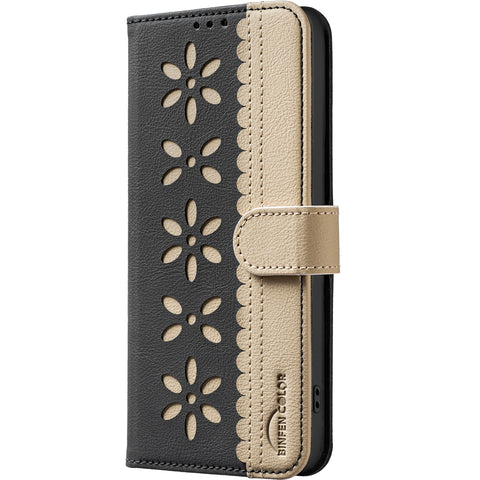 BINFEN COLOR For Oppo Reno13 F 5G (Reno 13 FS 5G) / 4G Leather Case  BF36 Floral Pattern Phone Cover RFID Blocking Wallet Stand