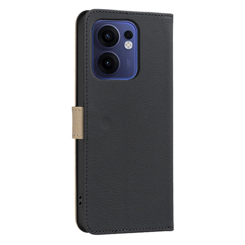 BINFEN COLOR For Oppo Reno13 F 5G (Reno 13 FS 5G) / 4G Leather Case  BF36 Floral Pattern Phone Cover RFID Blocking Wallet Stand