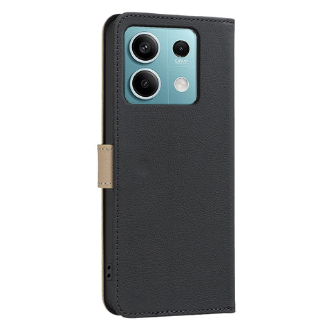 BINFEN COLOR For Xiaomi Redmi Note 13 5G Leather Case  BF36 Floral Pattern Phone Cover RFID Blocking Wallet Stand