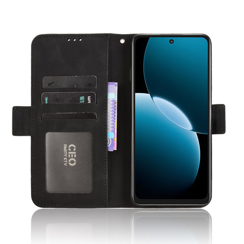 For Huawei Enjoy 80 Leather Case Phone Wallet Cover with Multiple Card Slots