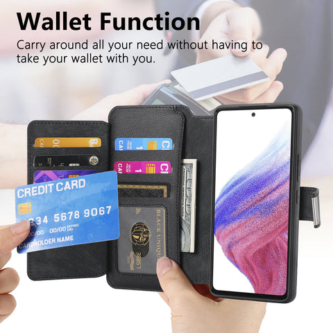 CASENEO For Oppo Reno13 F 5G (Reno 13 FS 5G) / 4G Case  MW-02 Detachable Magnetic Leather Flip Phone Cover
