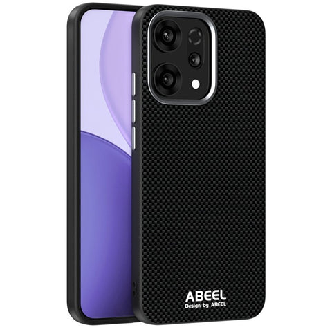 ABEEL For Oppo Reno14 5G (Global) Magnetic Case Printed PC TPU Aluminum Alloy Leather Phone Cover