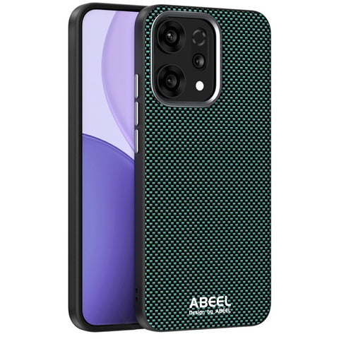 ABEEL For Oppo Reno14 5G (Global) Magnetic Case Printed PC TPU Aluminum Alloy Leather Phone Cover