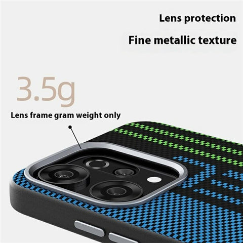 ABEEL For Oppo Reno14 Pro 5G (Global) Magnetic Case Micro-Embossing 6D Printed PC TPU Aluminum Alloy Leather Phone Cover