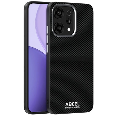 ABEEL For Oppo Reno14 Pro 5G (Global) Magnetic Case Printed PC TPU Aluminum Alloy Leather Phone Cover